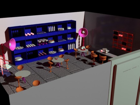 3 ds max pastane amatör çalışmam