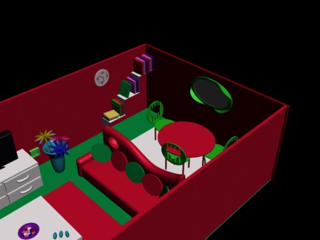 3 ds max salon amatör çalışmam