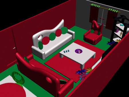 3 ds max salon amatör çalışmam