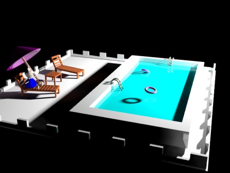 3 ds max havuz amatör çalışmam